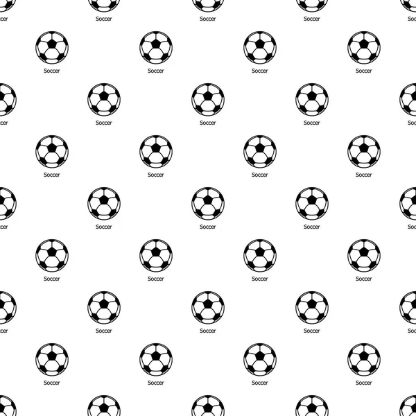 Voetbal bal patroon vector naadloze — Stockvector