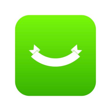 Origami afiş simgesi dijital yeşil