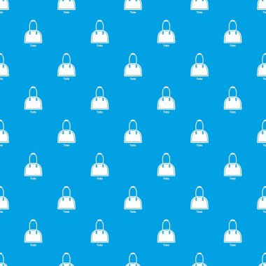 Kadın çantası desen vektör kesintisiz mavi