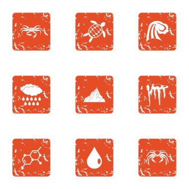 Hayvan simgeler kümesi, grunge tarzı bileşimi