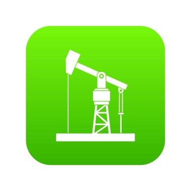 Petrol pompa simgesi dijital yeşil