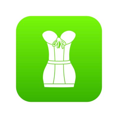 Retro korse yeşil simge vektör