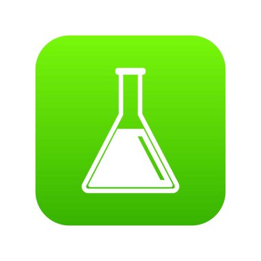 Tüp petrol simgesi dijital yeşil ile