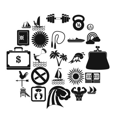 Su eğitim simgeler kümesi, basit tarzı