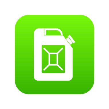 Bidon simgesi dijital yeşil