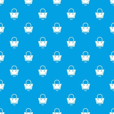 Jöle çanta desen vektör kesintisiz mavi