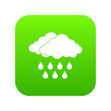  Bulut simgesi dijital yeşil