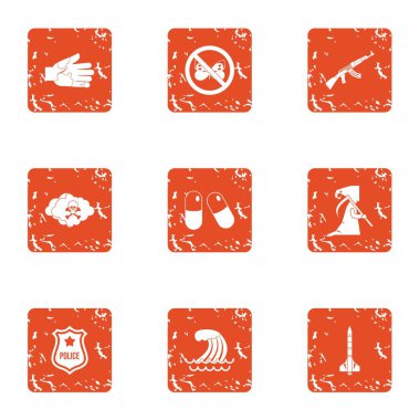 Belge onay simgeler kümesi, grunge tarzı