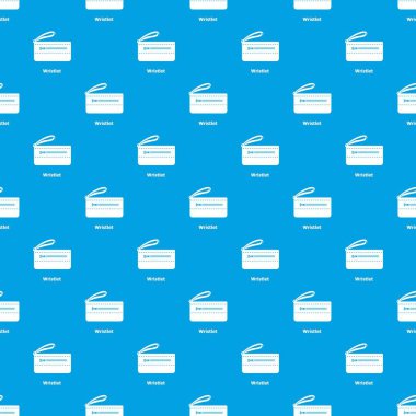 Kelepçe çanta modeli vektör kesintisiz mavi