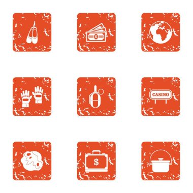 Küresel Maliye simgeler kümesi, grunge tarzı