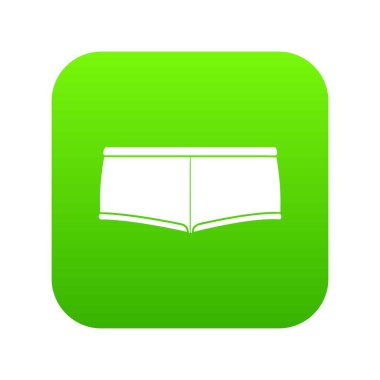 İç çamaşırı yeşil simge vektör