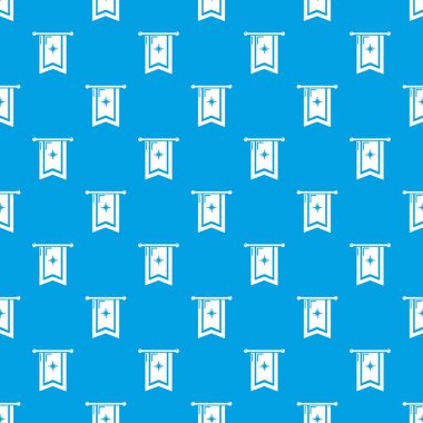 Şövalye bayrak desen vektör kesintisiz mavi