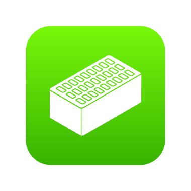 Tuğla yeşil simge vektör