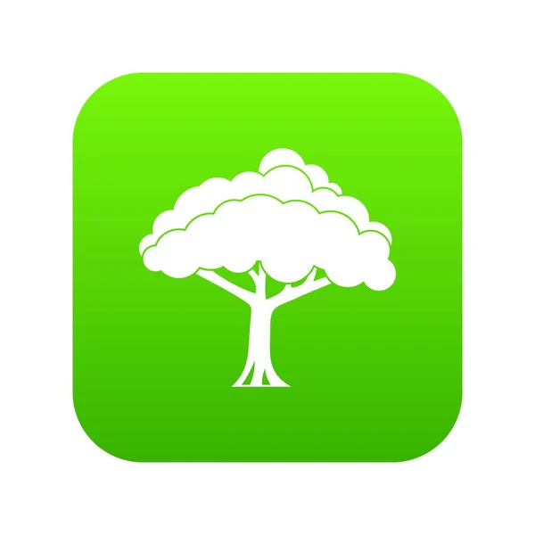 Baum-Symbol digital grün — Stockvektor