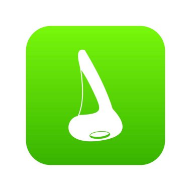 Burun yan görünümü simgesi dijital yeşil