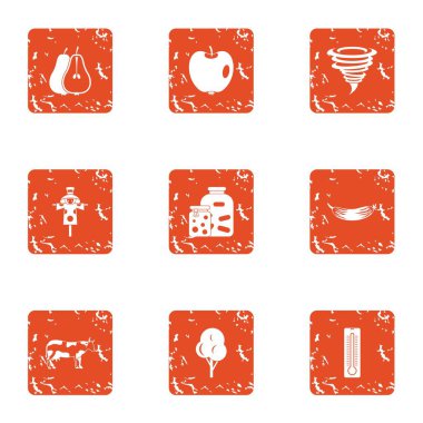 Kenar boşluğu simgeler kümesi, grunge tarzı