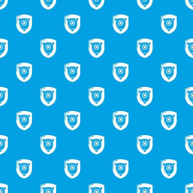 Antika kalkan desen vektör kesintisiz mavi