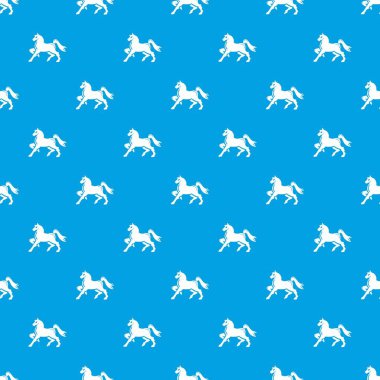 Şövalye at maskot desen vektör kesintisiz mavi