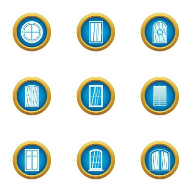 Görüntüleme çerçevesi simgeleri ayarla, stil düz