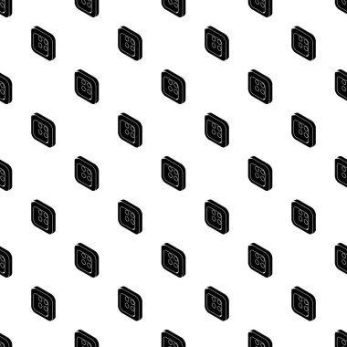 Kare giysi tasarlamak vektör sorunsuz düğmesi