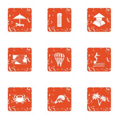 Asya köyü simgeler kümesi, grunge tarzı