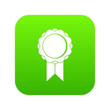 Rozet Şerit simge dijital yeşil ile