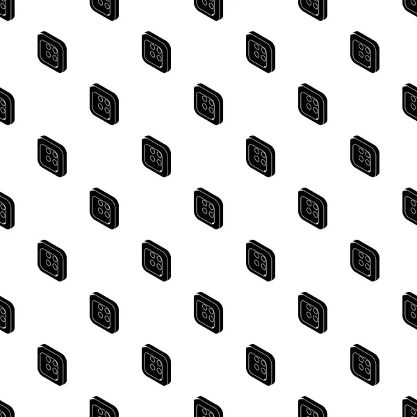 Vêtements carrés modèle de bouton vecteur sans couture — Image vectorielle