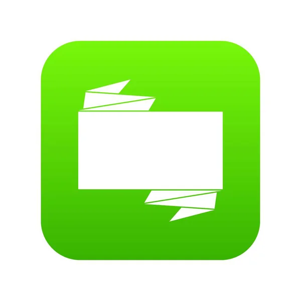 Zwarte banner pictogram digitale groen — Stockvector