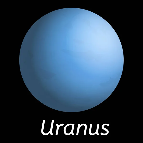 Icoana planetei Uranus, stil realist — Vector de stoc