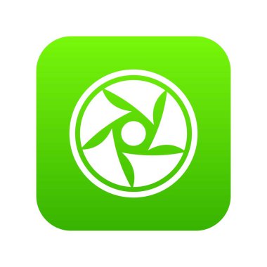 Video mercek simgesi dijital yeşil