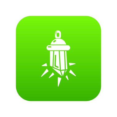 Elmas muska yeşil simge vektör