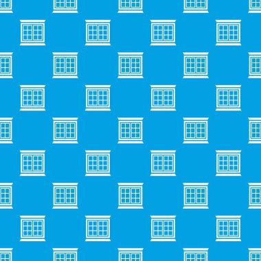 Modern pencere çerçeve desen vektör kesintisiz mavi