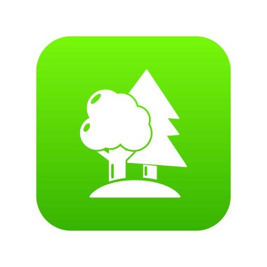 Paintball alan yeşil simge vektör