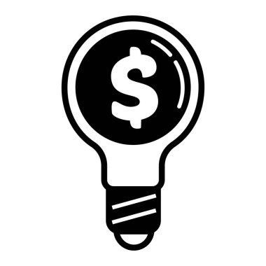 Para ampul simgesi, basit tarzı kaydetmek