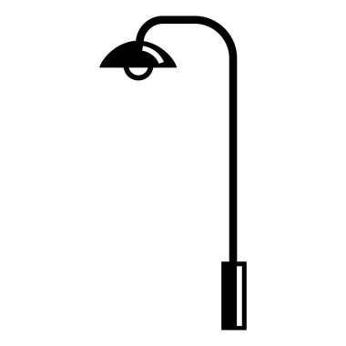 Sokak ışık ayağı simgesi, basit tarzı