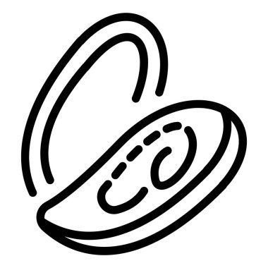 Yumuşakça simgesi, anahat stili