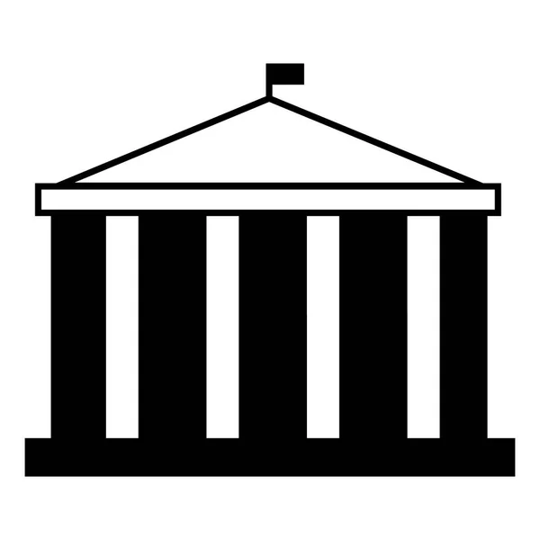 Icono del edificio del Parlamento, estilo simple — Vector de stock