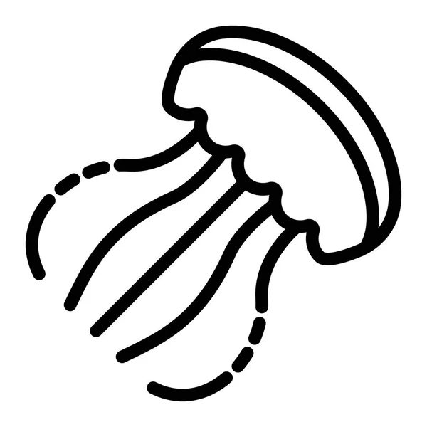 Icona meduse, stile contorno — Vettoriale Stock