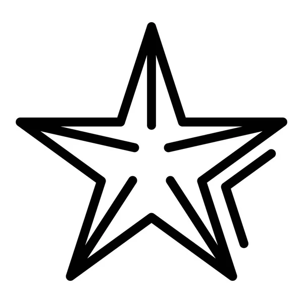 Icône étoile de mer, style contour — Image vectorielle