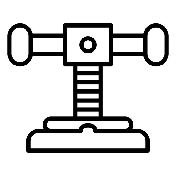 Symbol für Metallgewinde, Umrissstil — Stockvektor