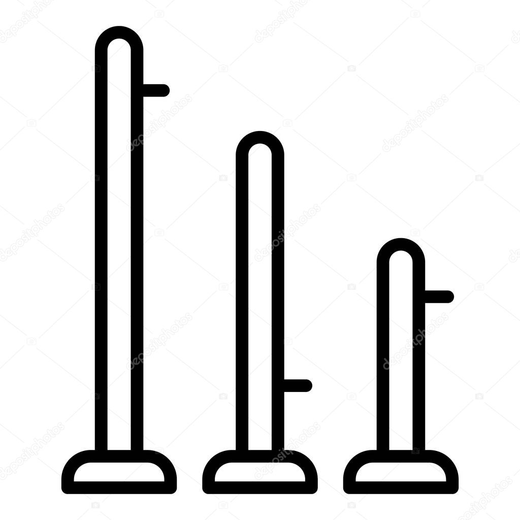 Scaffold bar icon, outline style