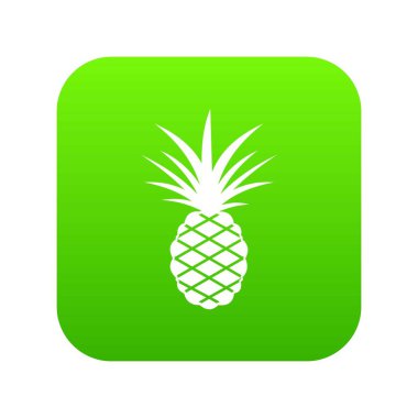 Ananas simgesi dijital yeşil
