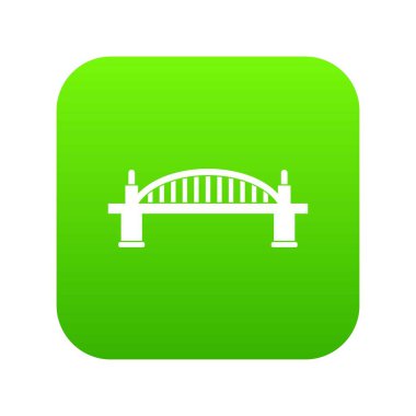 Köprü simgesi dijital yeşil