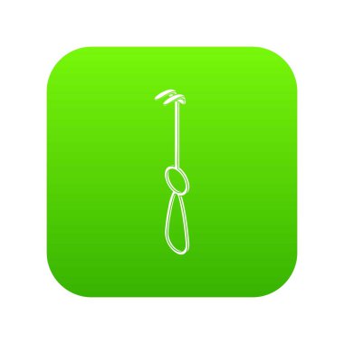 Cerrahi kanca yeşil simge vektör