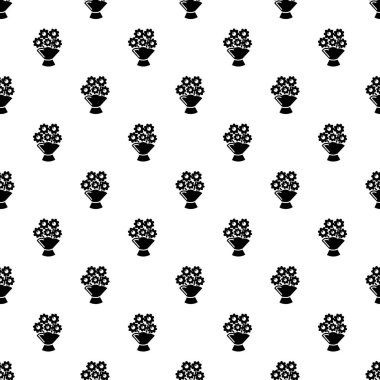 Çiçek kova tasarlamak vektör sorunsuz düğün