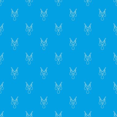 Kolye desen vektör kesintisiz mavi