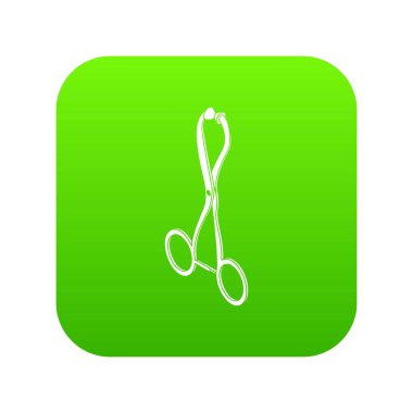 Cerrahi clipper yeşil simge vektör