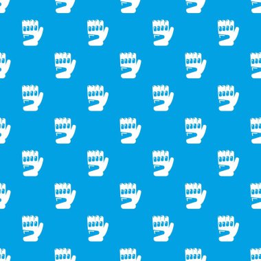 Paintball spor eldiven desen vektör kesintisiz mavi