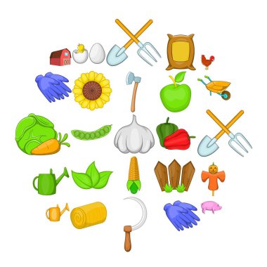 Üretici Icons set, karikatür tarzı