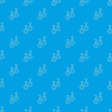 Zümrüt küpe desen vektör kesintisiz mavi